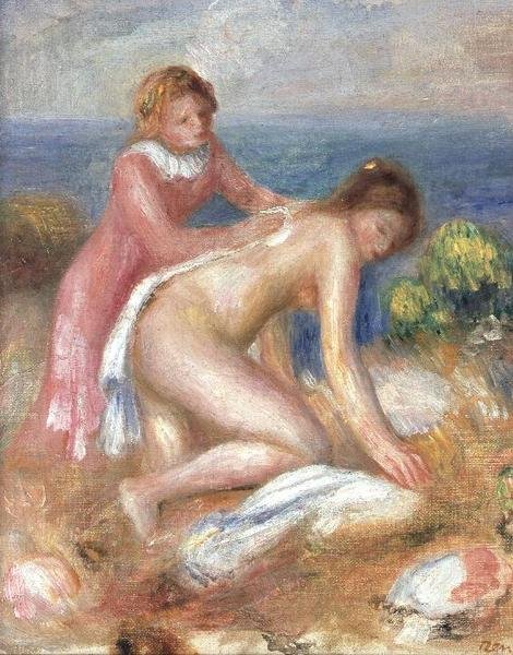 Lapač a pokojská od Pierre Auguste Renoir
