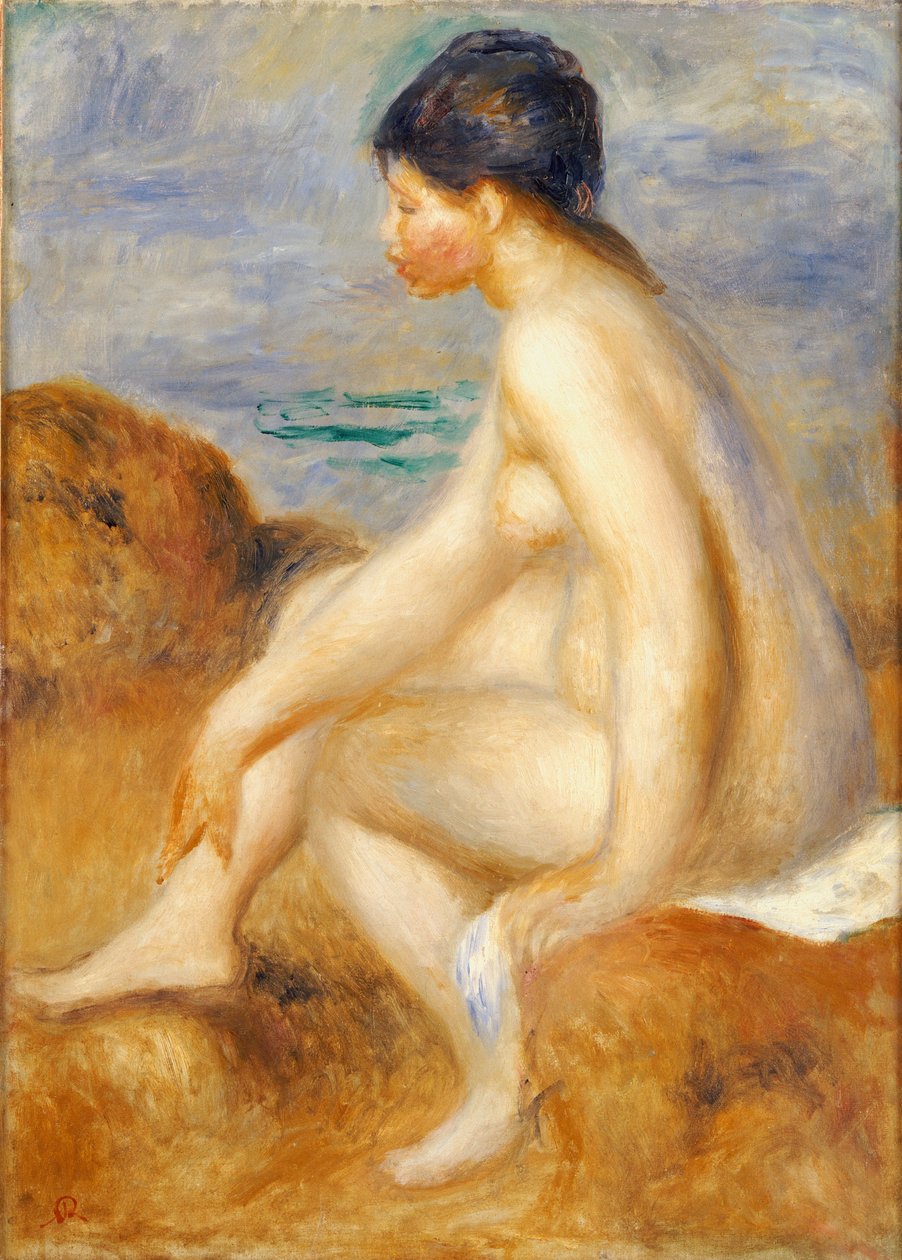 Bather, kolem 1892-93 od Pierre Auguste Renoir