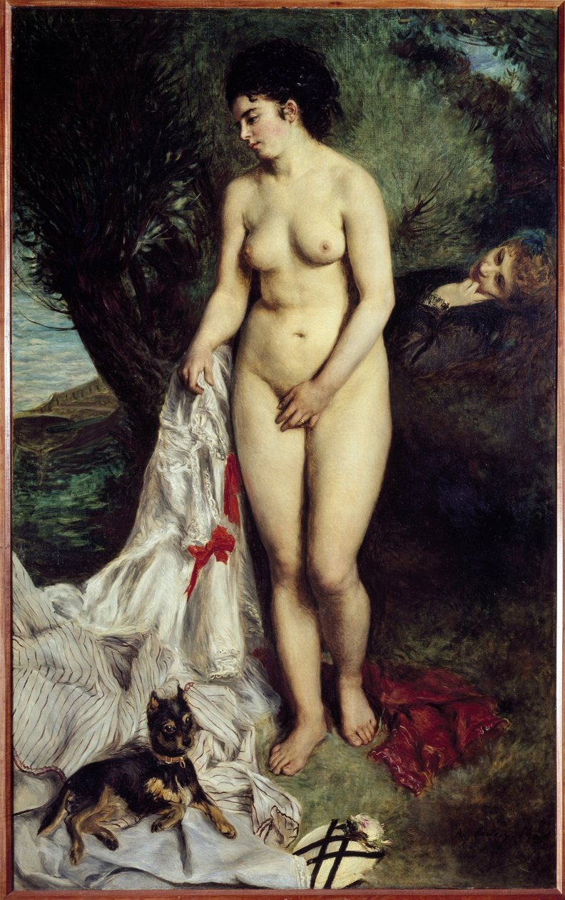 Koupající se grifonek Malba Pierre-Auguste Renoira (1841-1919) 1870 Rozměr 184x115 cm Sao Paulo, Muzeum umění Brazílie od Pierre Auguste Renoir