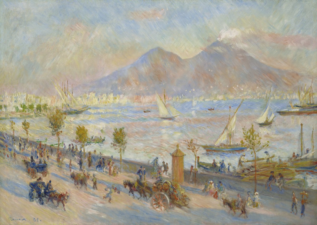 Neapolský záliv, večer, 1881 od Pierre Auguste Renoir