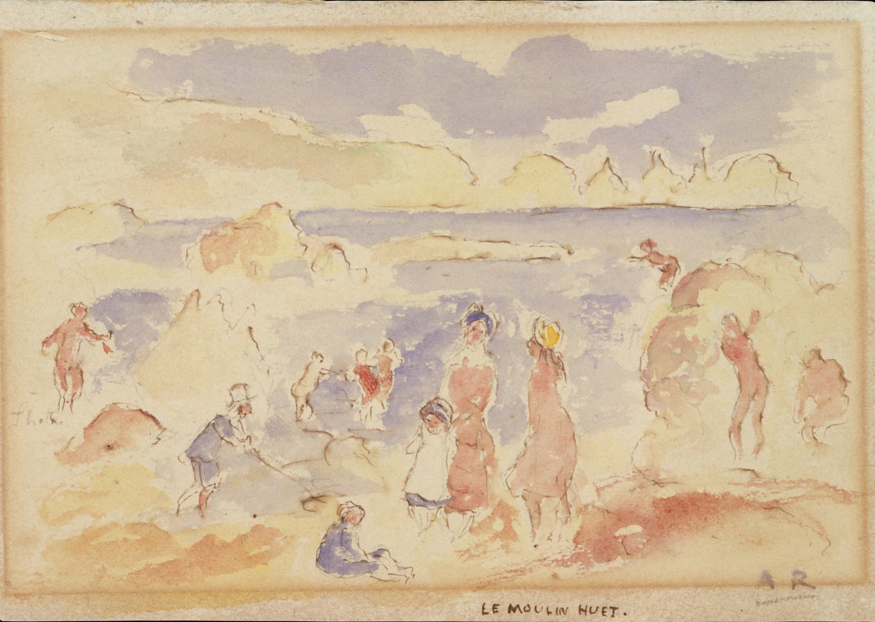 Plážová scéna, 1883. od Pierre Auguste Renoir