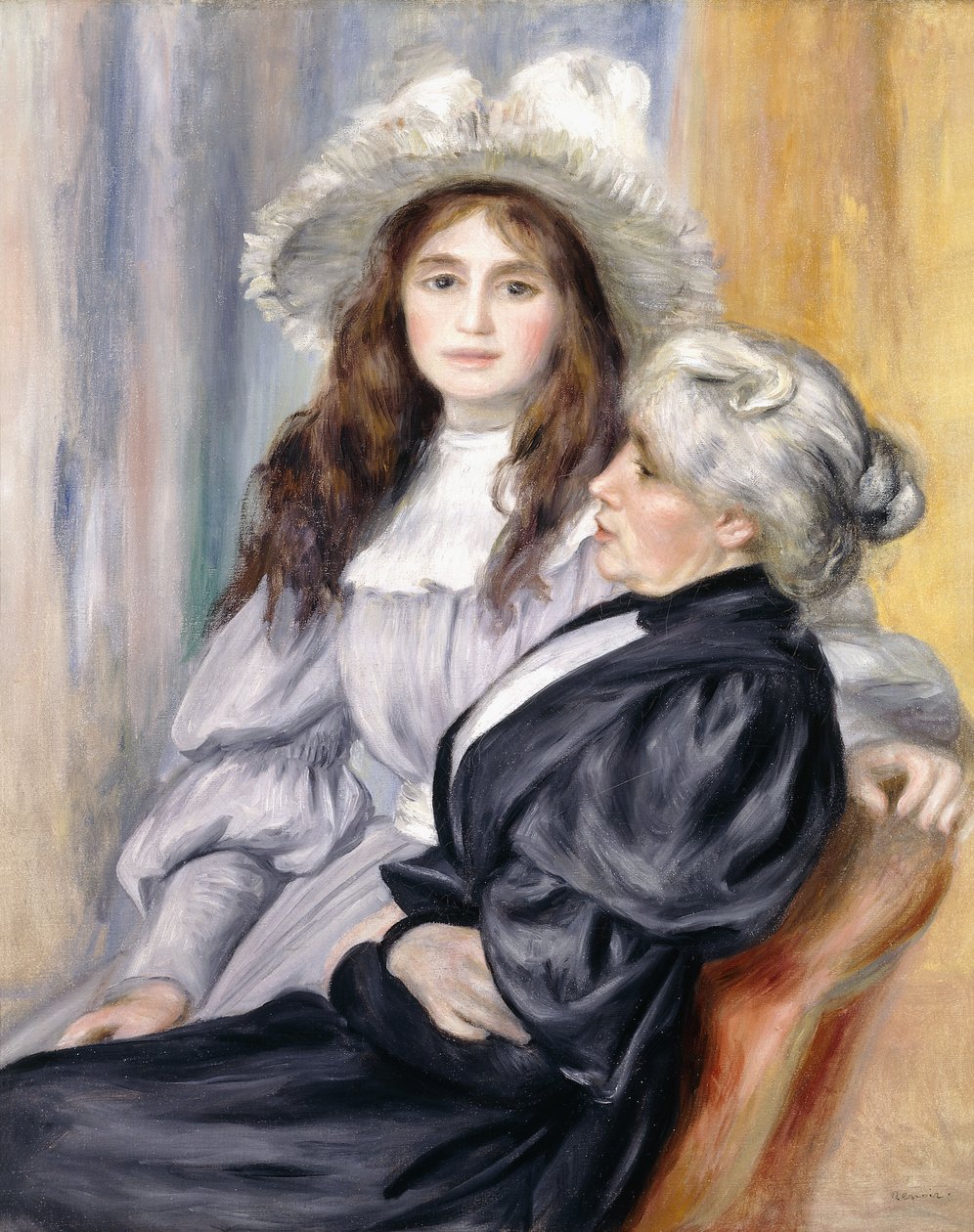 Berthe Morisot a její dcera, Julie Manet, 1894 od Pierre Auguste Renoir