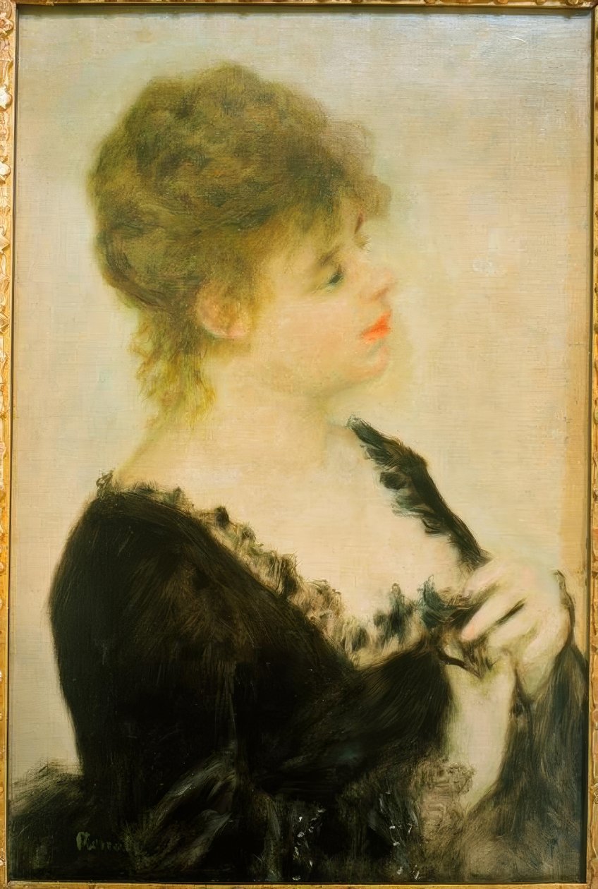 Portrét mladé ženy od Pierre Auguste Renoir