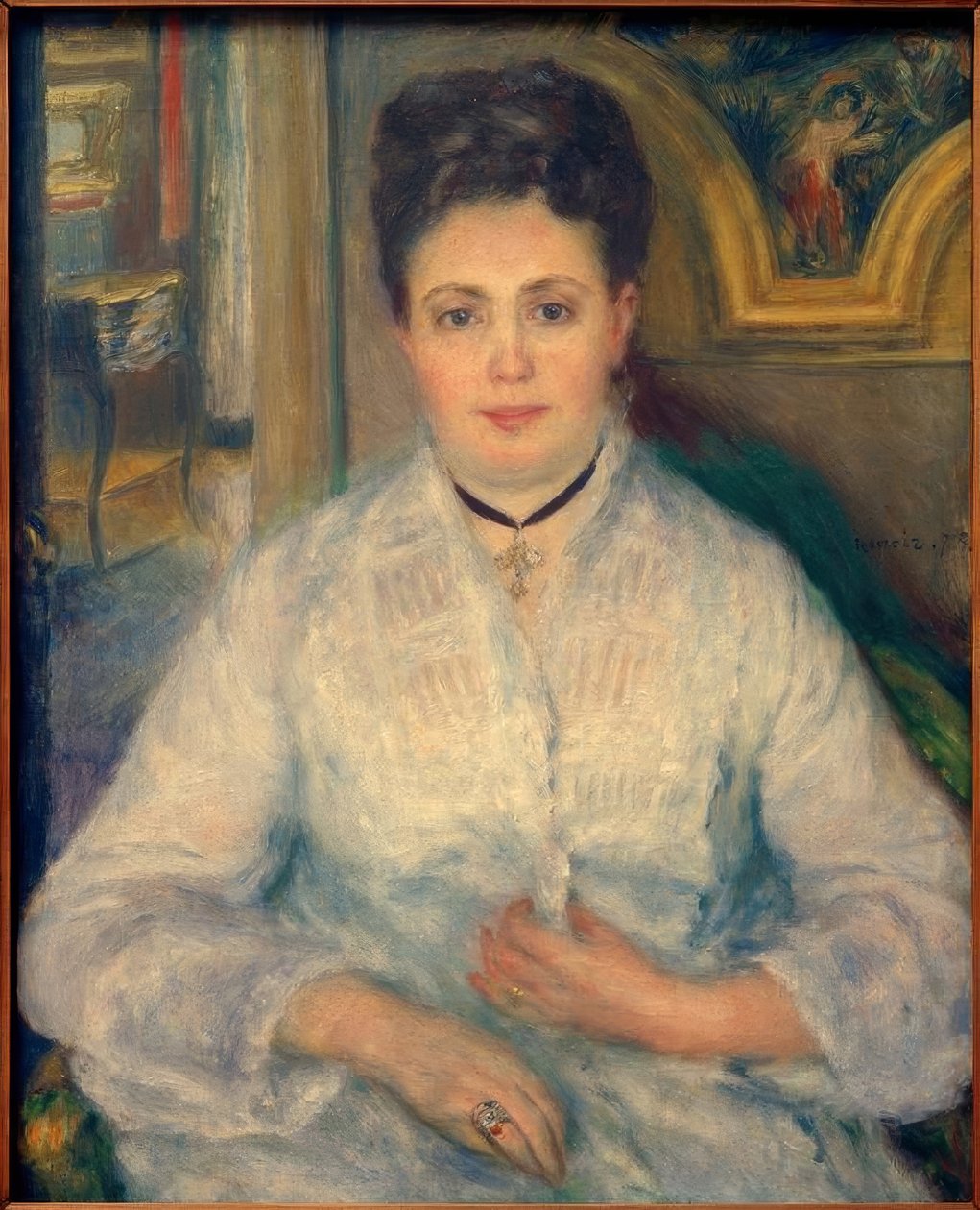 Portrét madame Victor Chocquet od Pierre Auguste Renoir