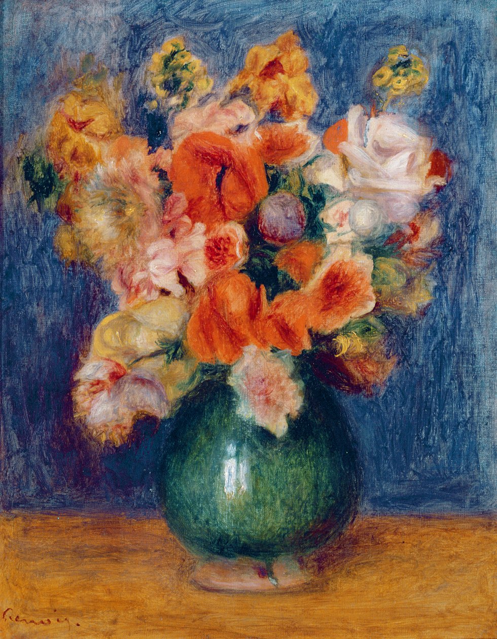 Kytice, cca 1900 (olej na plátně) od Pierre Auguste Renoir