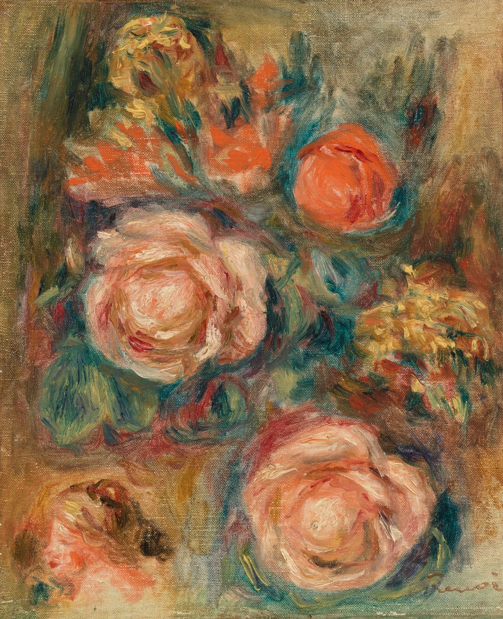 Kytice růží (Bouquet de roses) od Pierre Auguste Renoir