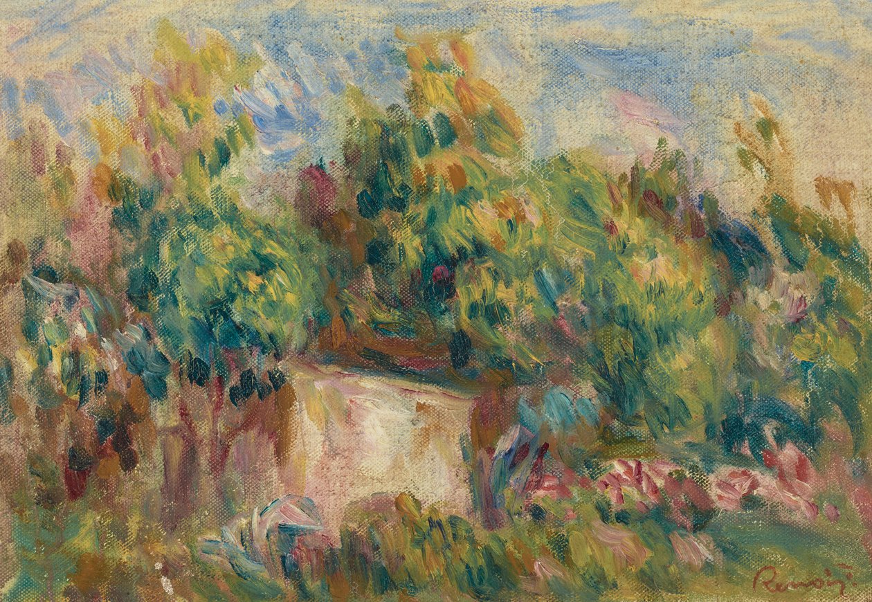 Bouda poblíž Les Colettes od Pierre Auguste Renoir