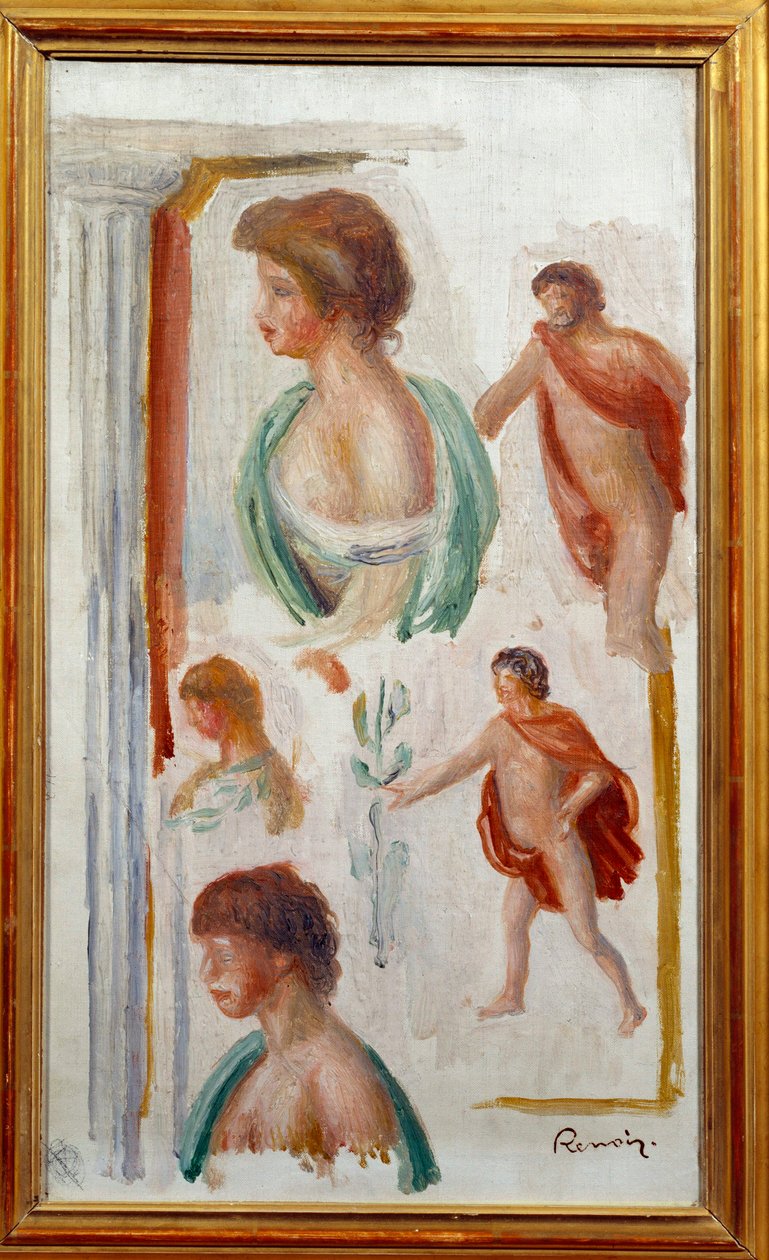 Postavy antické tragédie Akvarel od Pierra Auguste Renoira od Pierre Auguste Renoir