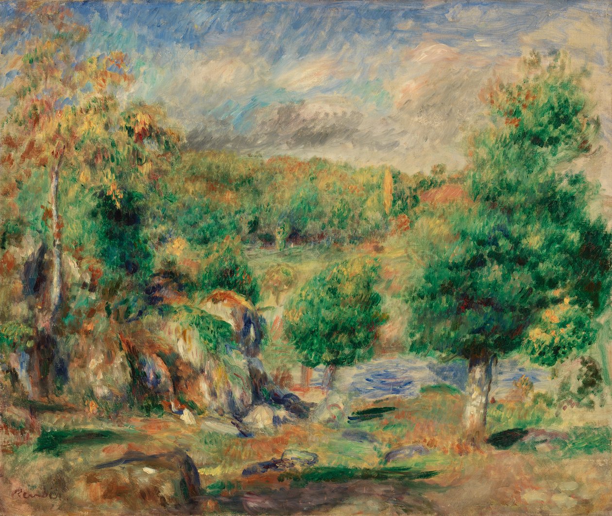 Kaštany, Pont-Aven od Pierre Auguste Renoir