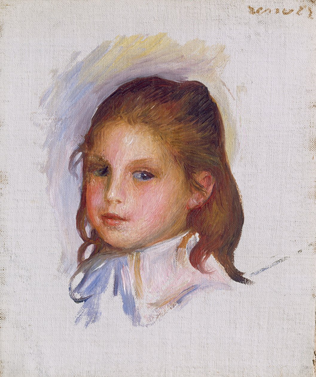 Dítě s hnědými vlasy, 18871888. od Pierre Auguste Renoir