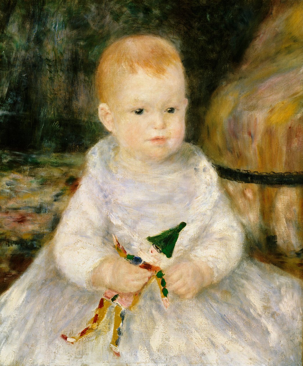 Dítě s hračkou klauna od Pierre Auguste Renoir