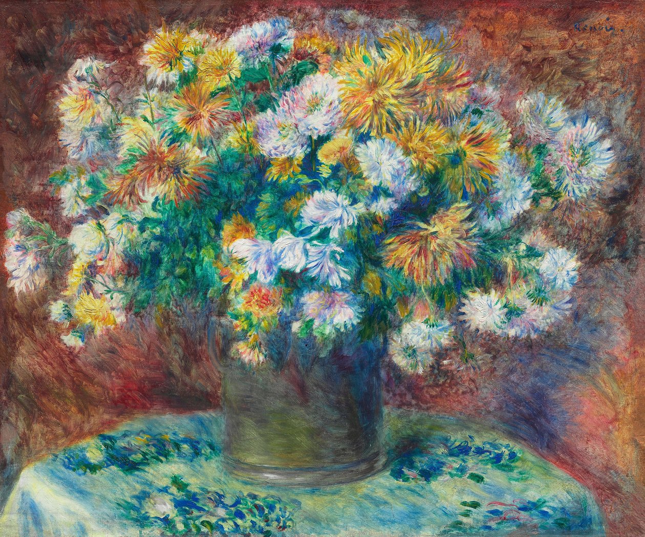 Chryzantémy od Pierre Auguste Renoir