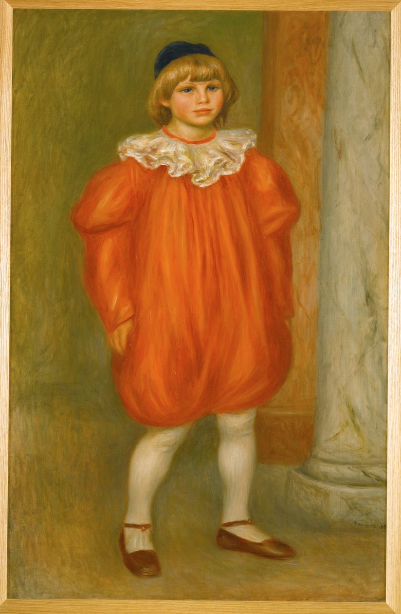 Claude Renoir en clown (olej na plátně) od Pierre Auguste Renoir