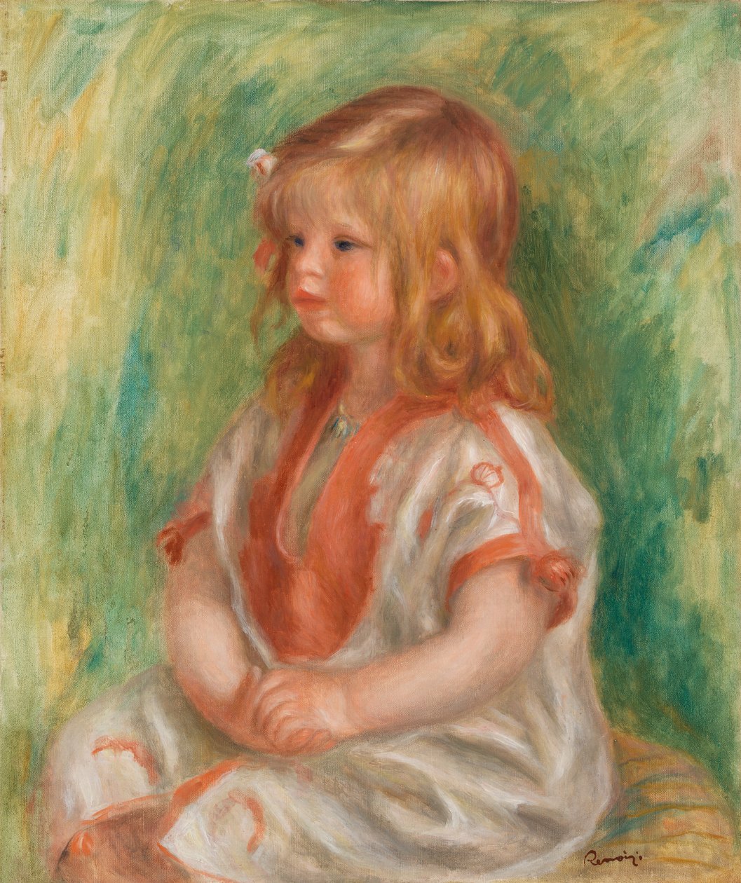 Claude v arabské košili (olej na plátně) od Pierre Auguste Renoir