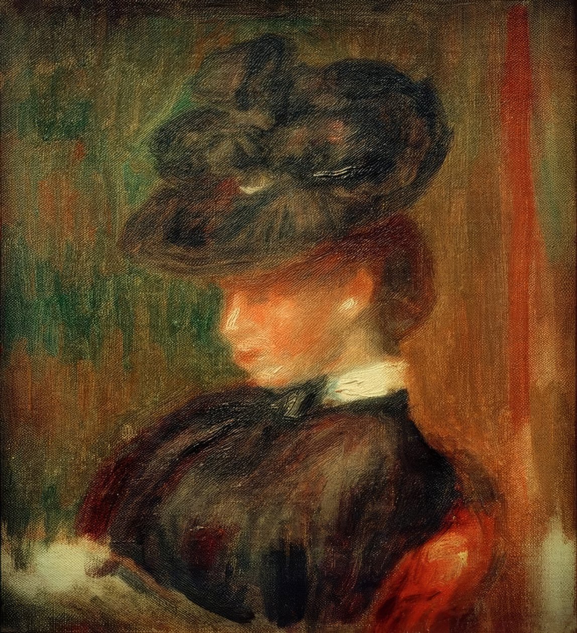 Dáma s kloboukem od Pierre Auguste Renoir