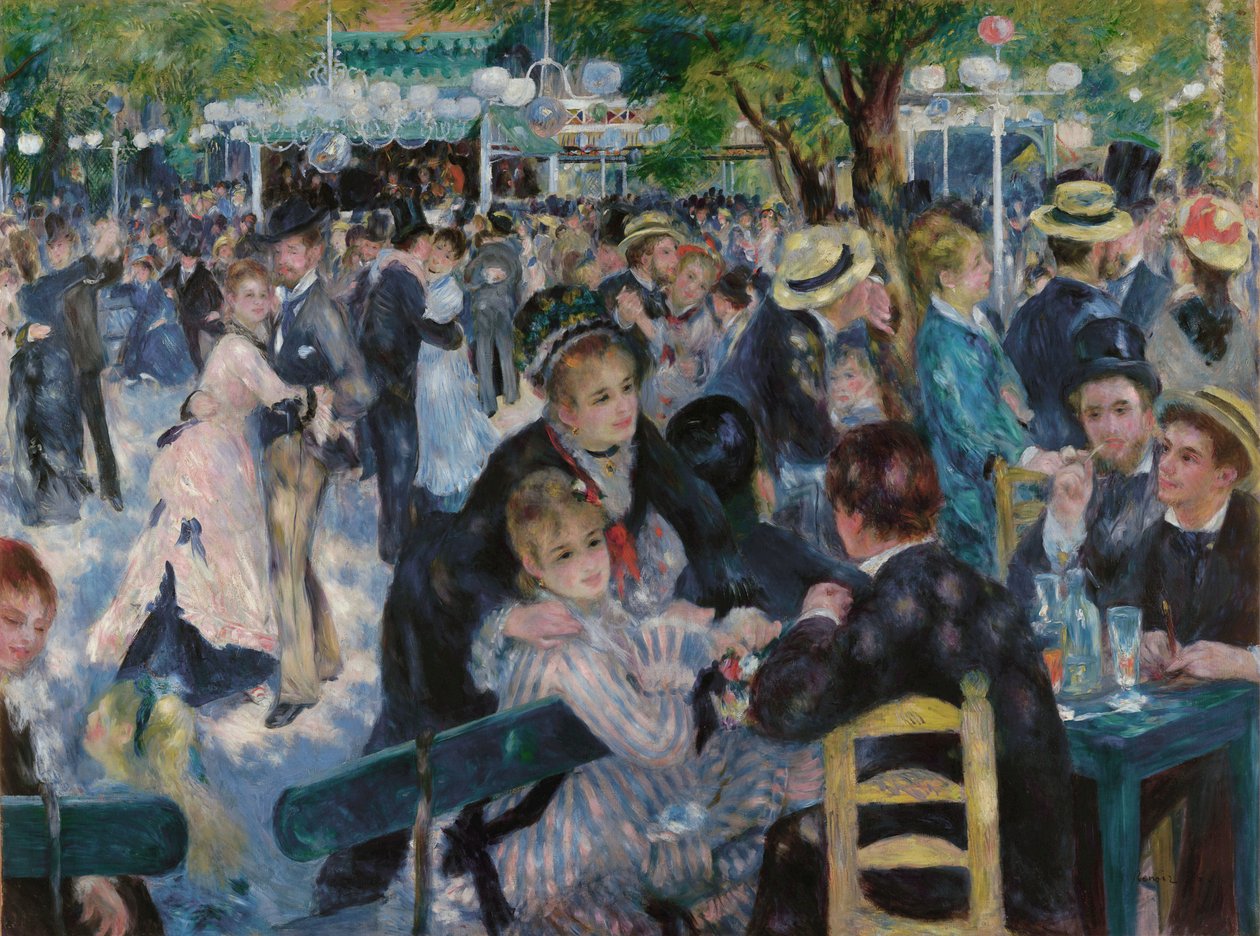 Tanec v Le Moulin de la Galette od Pierre Auguste Renoir