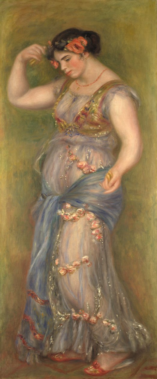 Tančící dívka s kastaněty, 1909 od Pierre Auguste Renoir