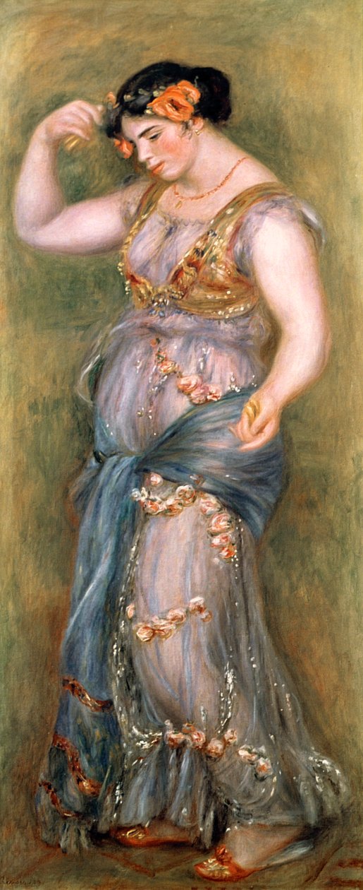 Tančící dívka s kastaněty, 1909 od Pierre Auguste Renoir