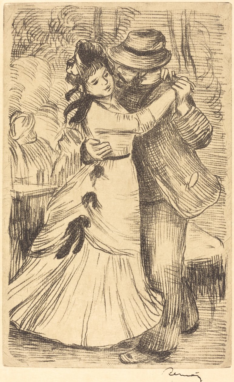 Tanec na venkově La danse a la campagne, c. 1890. od Pierre Auguste Renoir
