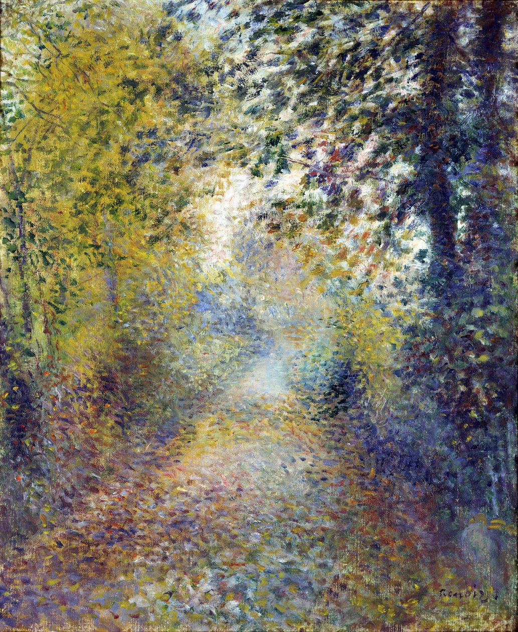 ""V lese"" (v lese) Obraz Pierra Auguste Renoira (1841-1919) 1880 Rozměr 55,8 x 46,3 cm Národní muzeum západního umění, Tokio od Pierre Auguste Renoir