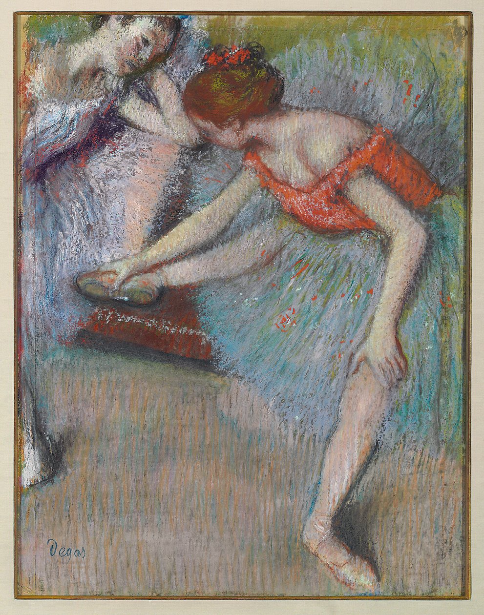 Tanečníci, c. 1896 (pastel na papíře) od Pierre Auguste Renoir