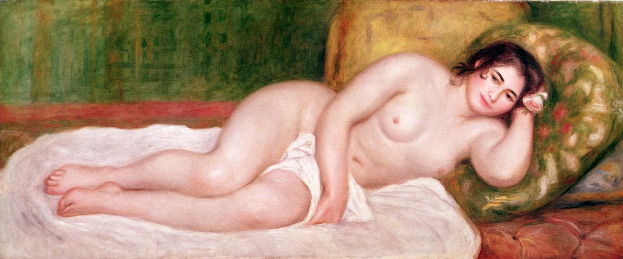Ženský akt na pohovce od Pierre Auguste Renoir
