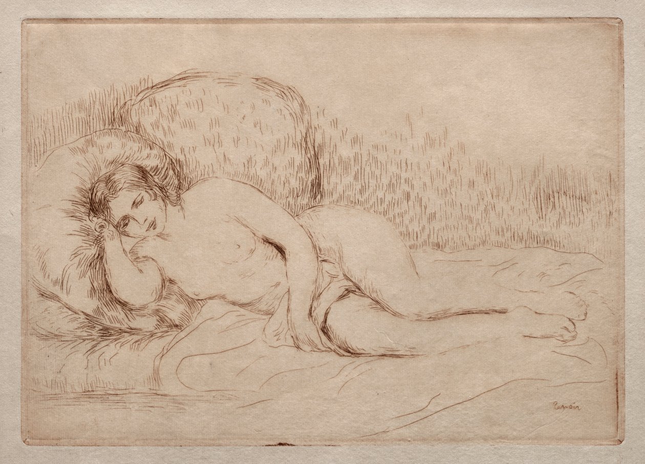 Nahá žena leží od Pierre Auguste Renoir
