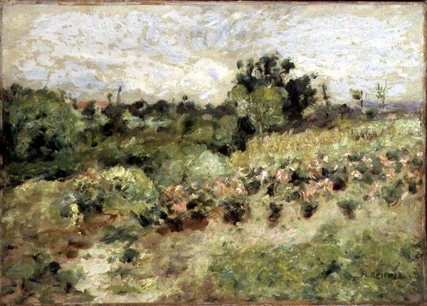 Pole růží (olej na plátně) od Pierre Auguste Renoir