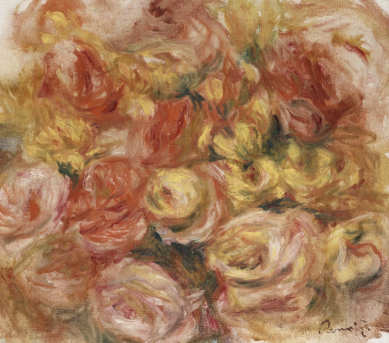 Květinová skica, kolem roku 1914 od Pierre Auguste Renoir