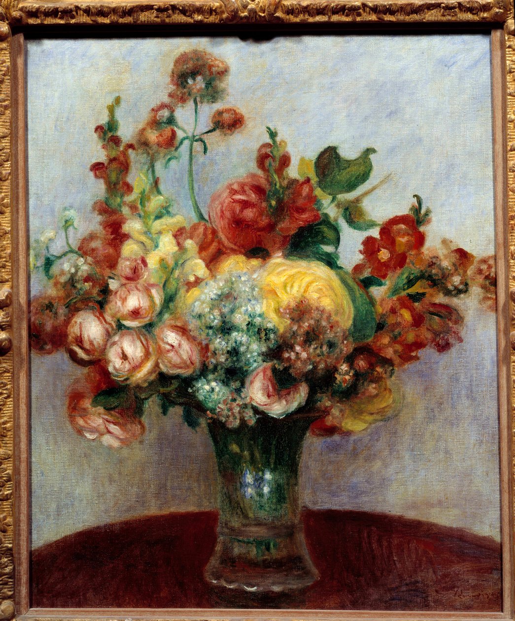 Květiny ve váze. Obraz Pierra Auguste Renoira (1841-1919) od Pierre Auguste Renoir