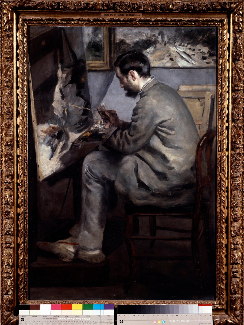 Frederic Bazille (1841-1870): portrét od Pierra Auguste Renoira (1841-1919) od Pierre Auguste Renoir
