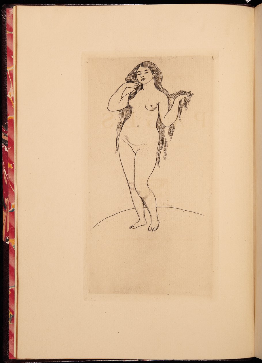 Frontispis k antologii děl Stephana Mallarmeho, 1891 od Pierre Auguste Renoir