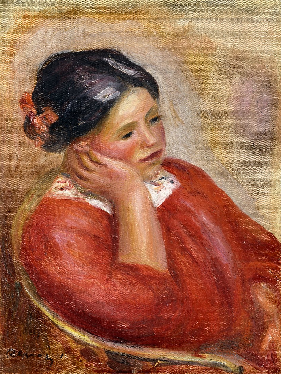 Gabrielle Leaningová; Gabrielle Acoudee, od Pierre Auguste Renoir