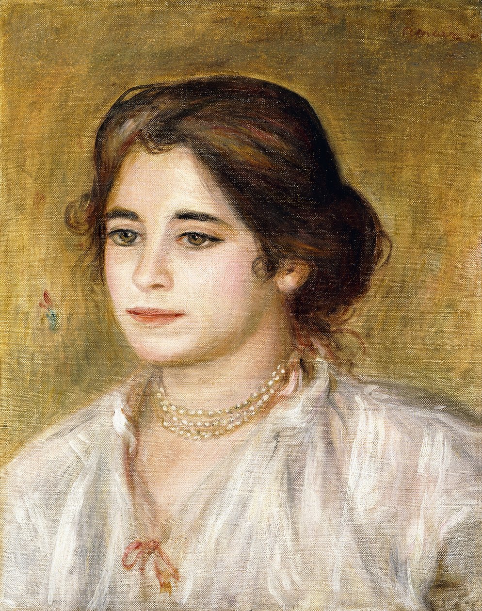 Gabrielle u náhrdelníku, 1906 od Pierre Auguste Renoir