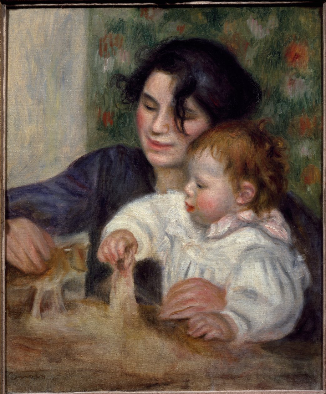 Gabrielle a Jean - Portrét syna malíře Jeana Renoira od Pierre Auguste Renoir