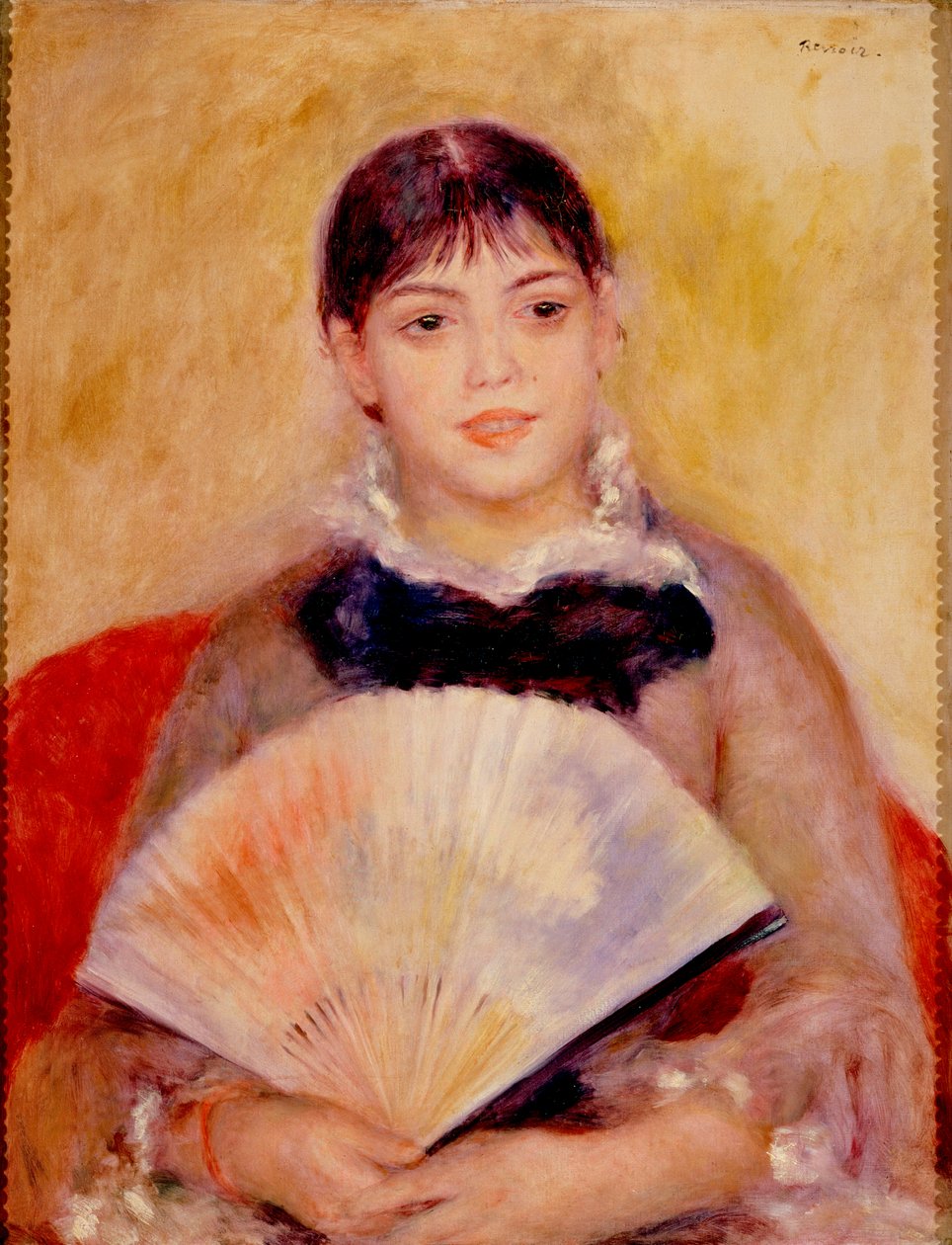 Dívka s vějířem od Pierre Auguste Renoir