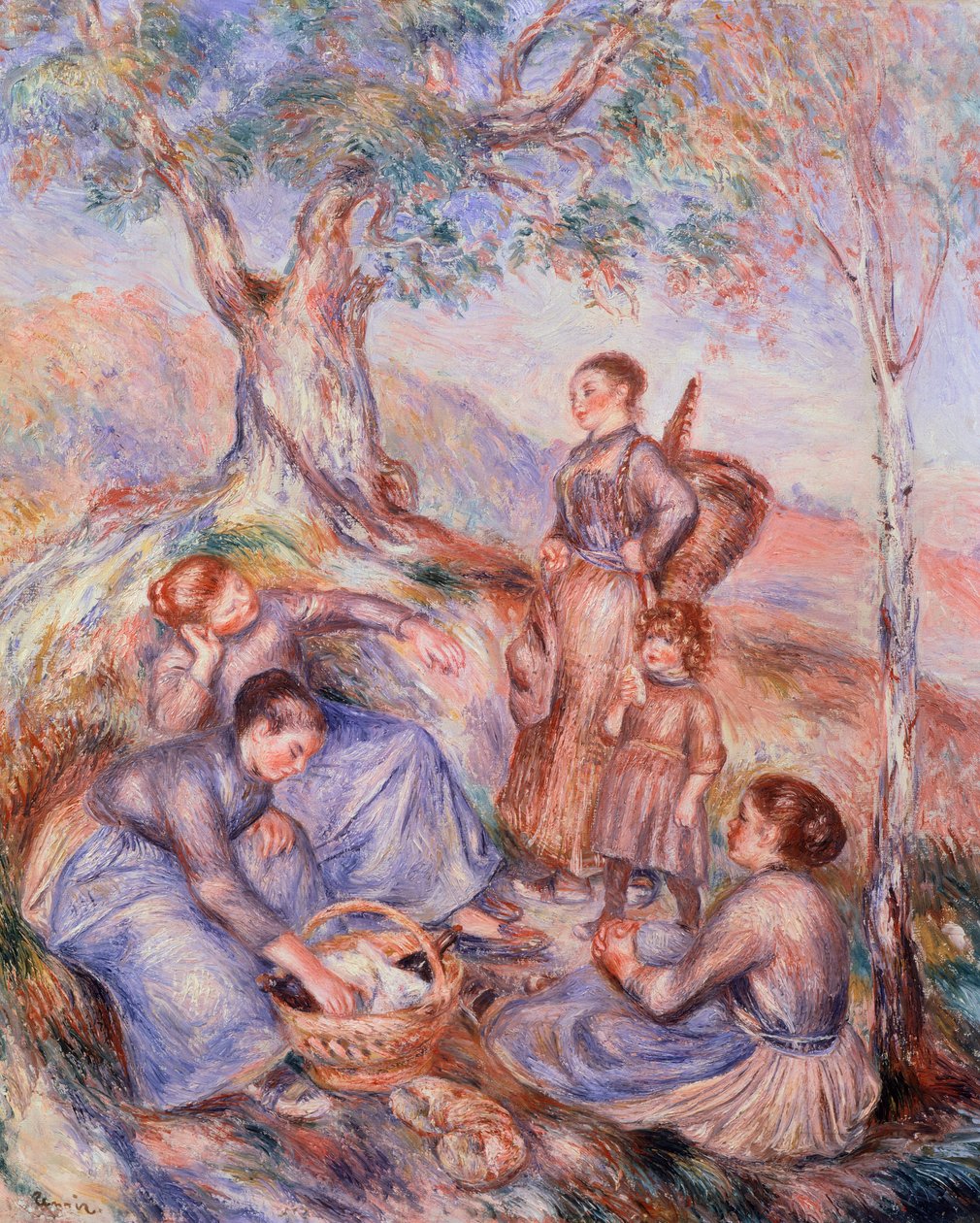 Snídaně kombajnů od Pierra-Auguste Renoira (1841-1919) od Pierre Auguste Renoir