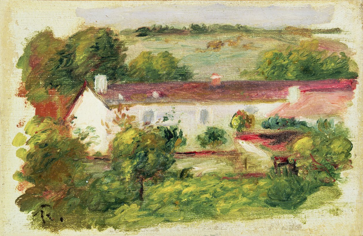 Dům v Essoyes od Pierre Auguste Renoir