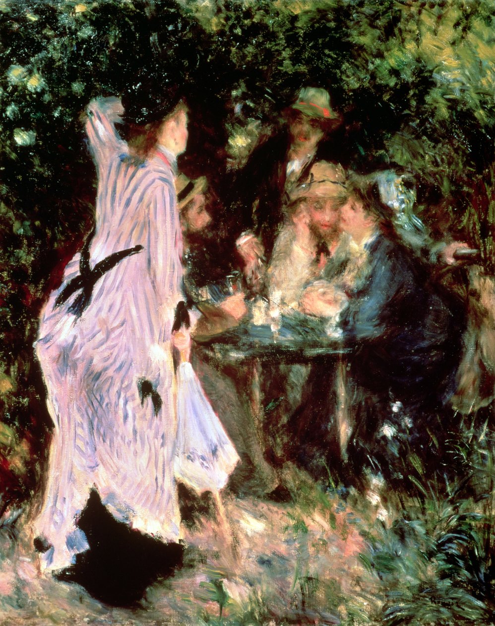 V zahradě aneb Pod stromy Moulin de la Galette od Pierre Auguste Renoir