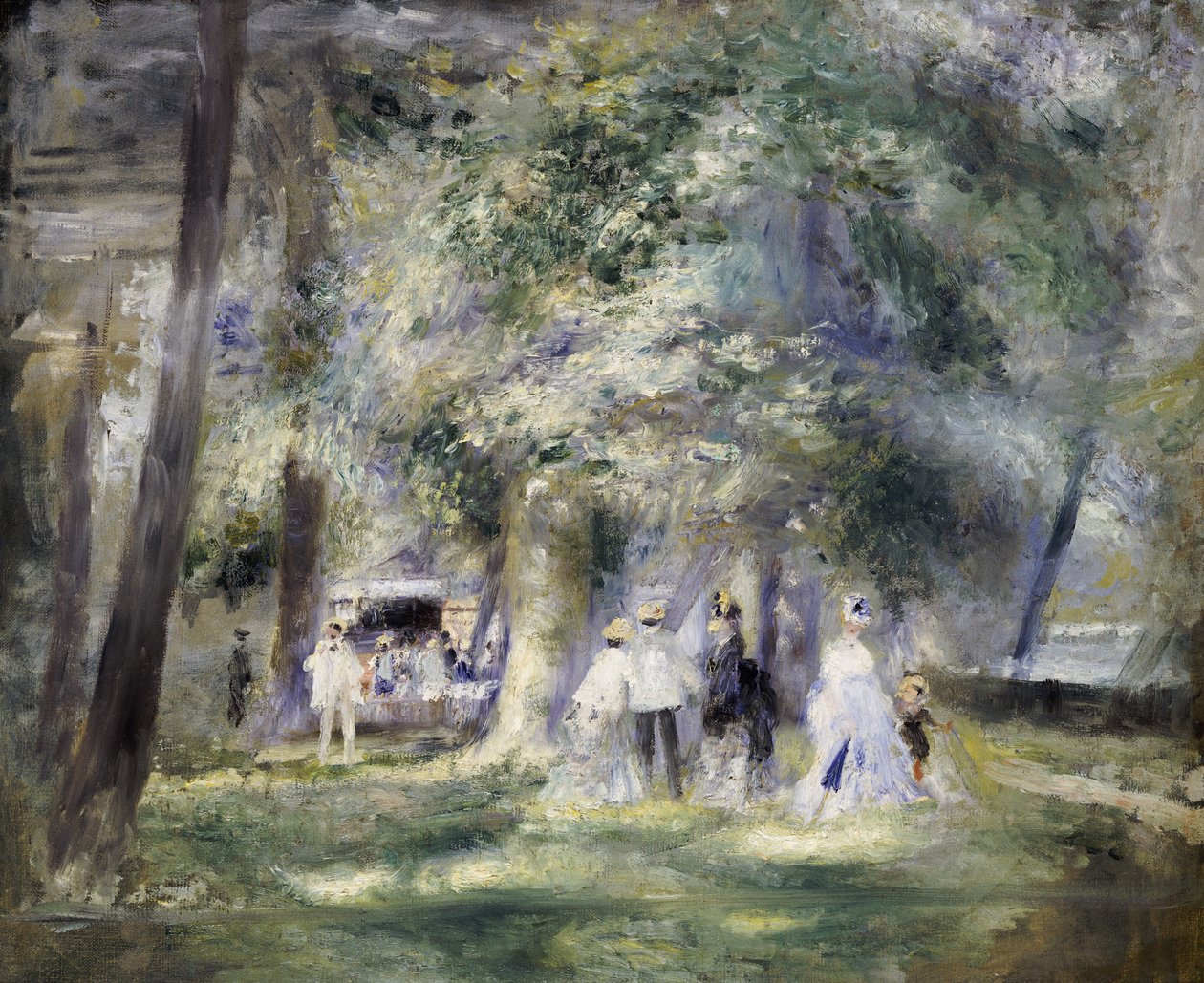 V parku v Saint-Cloud, 1866 od Pierre Auguste Renoir