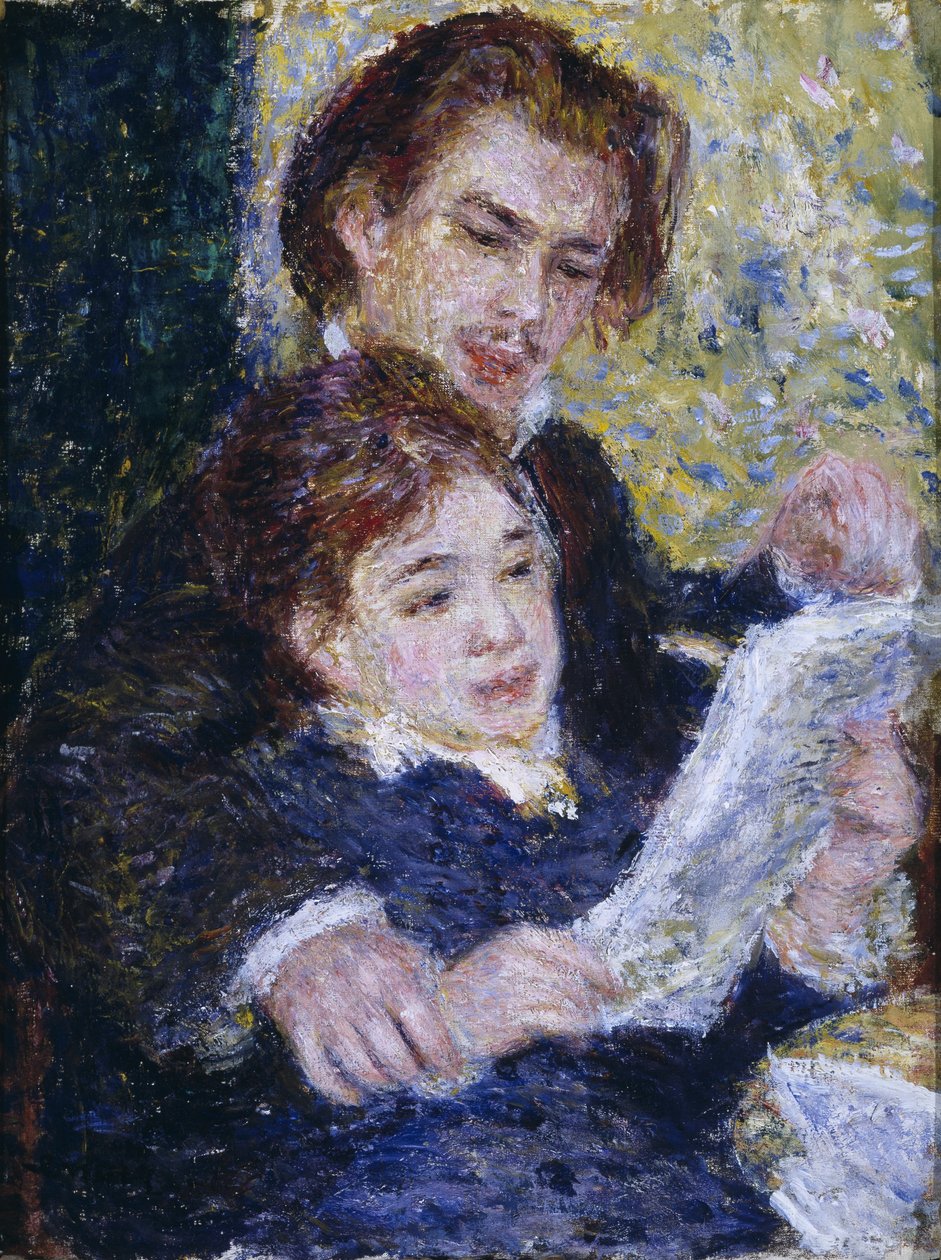 Ve studiu: Georges Riviere a Marguerite Legrand od Pierre Auguste Renoir