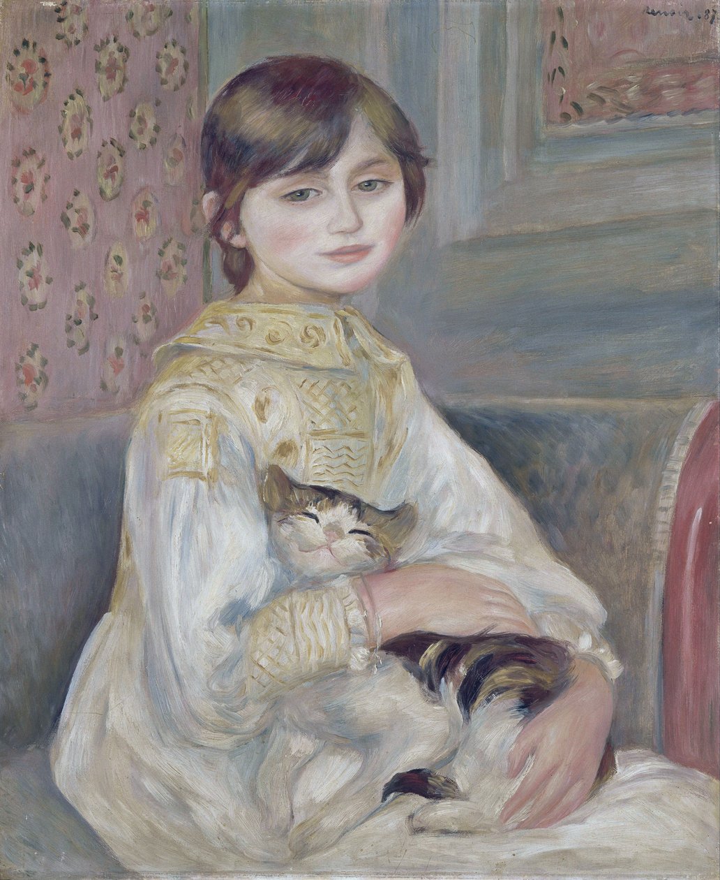 Julie Manet, známá také jako Kočičí dítě od Pierre Auguste Renoir