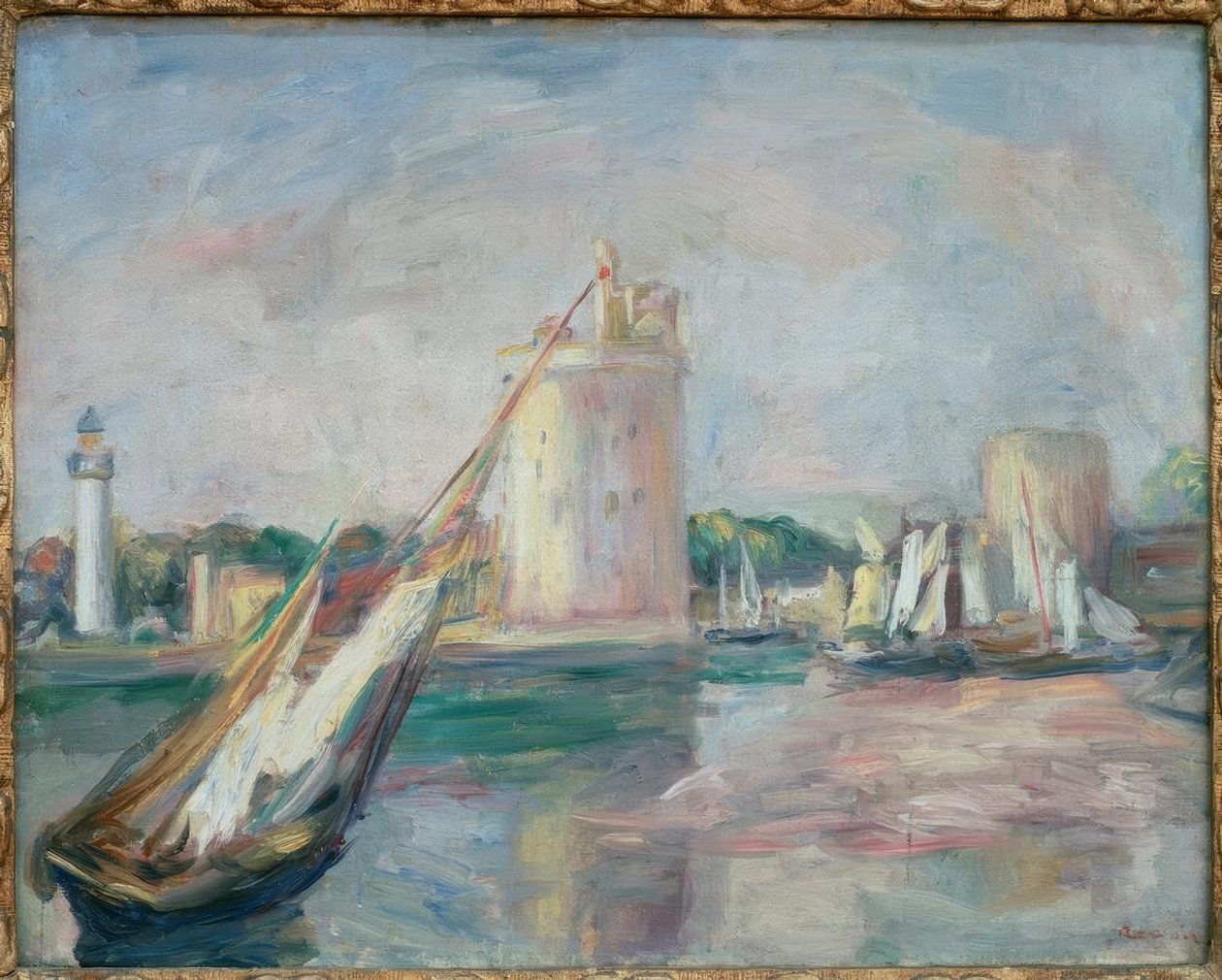 Vjezd do přístavu La Rochelle od Pierre Auguste Renoir