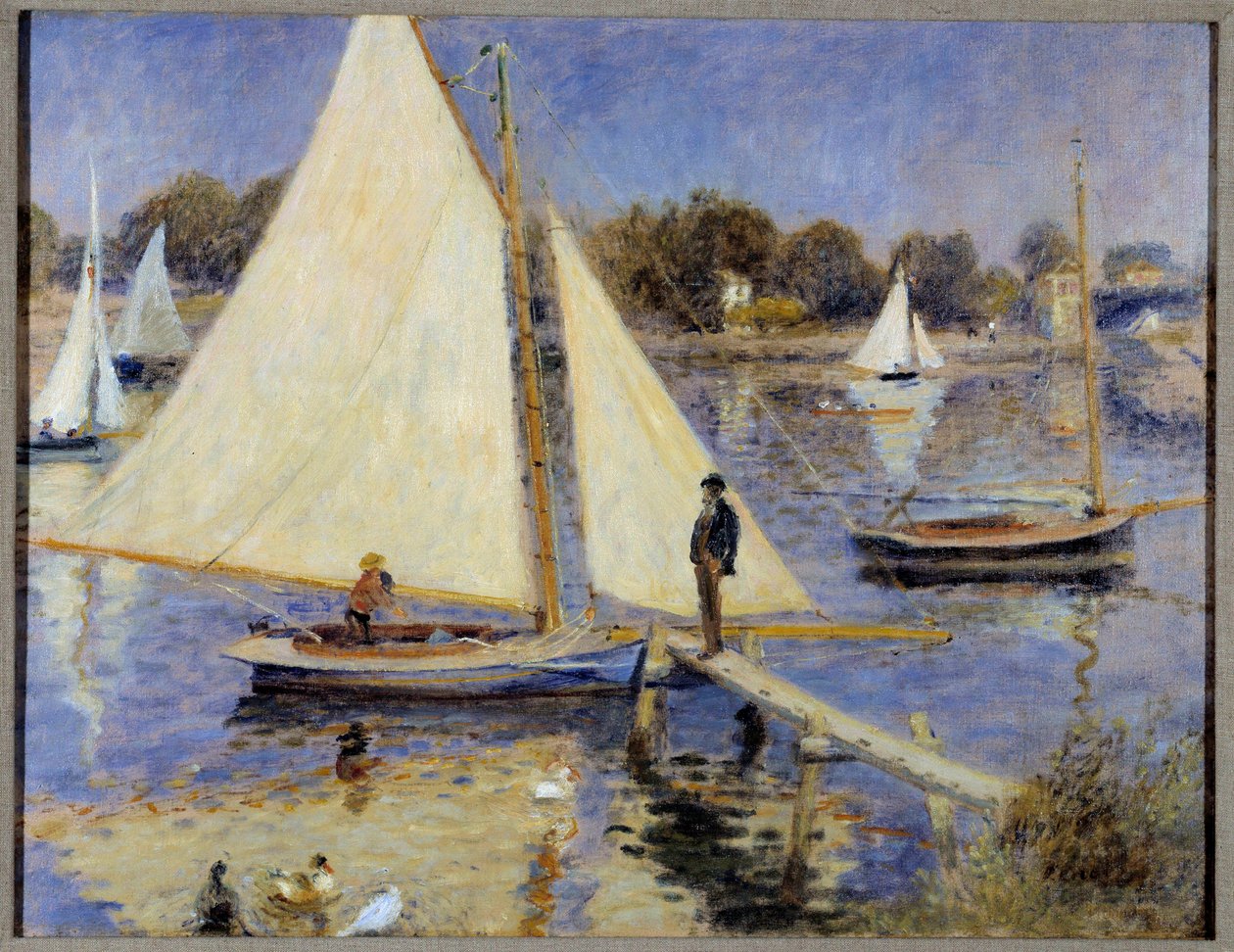 Seina v Argenteuil Obraz od Pierra Auguste Renoira (1841-1919) 1874 Portland, Muzeum umění od Pierre Auguste Renoir