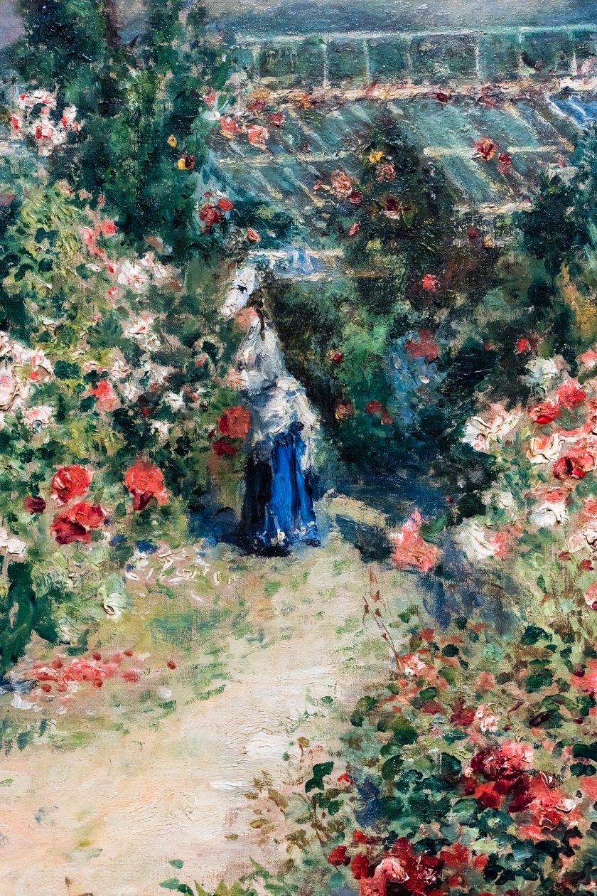 La Serre, detail, asi 1876 (Olej na plátně) od Pierre Auguste Renoir