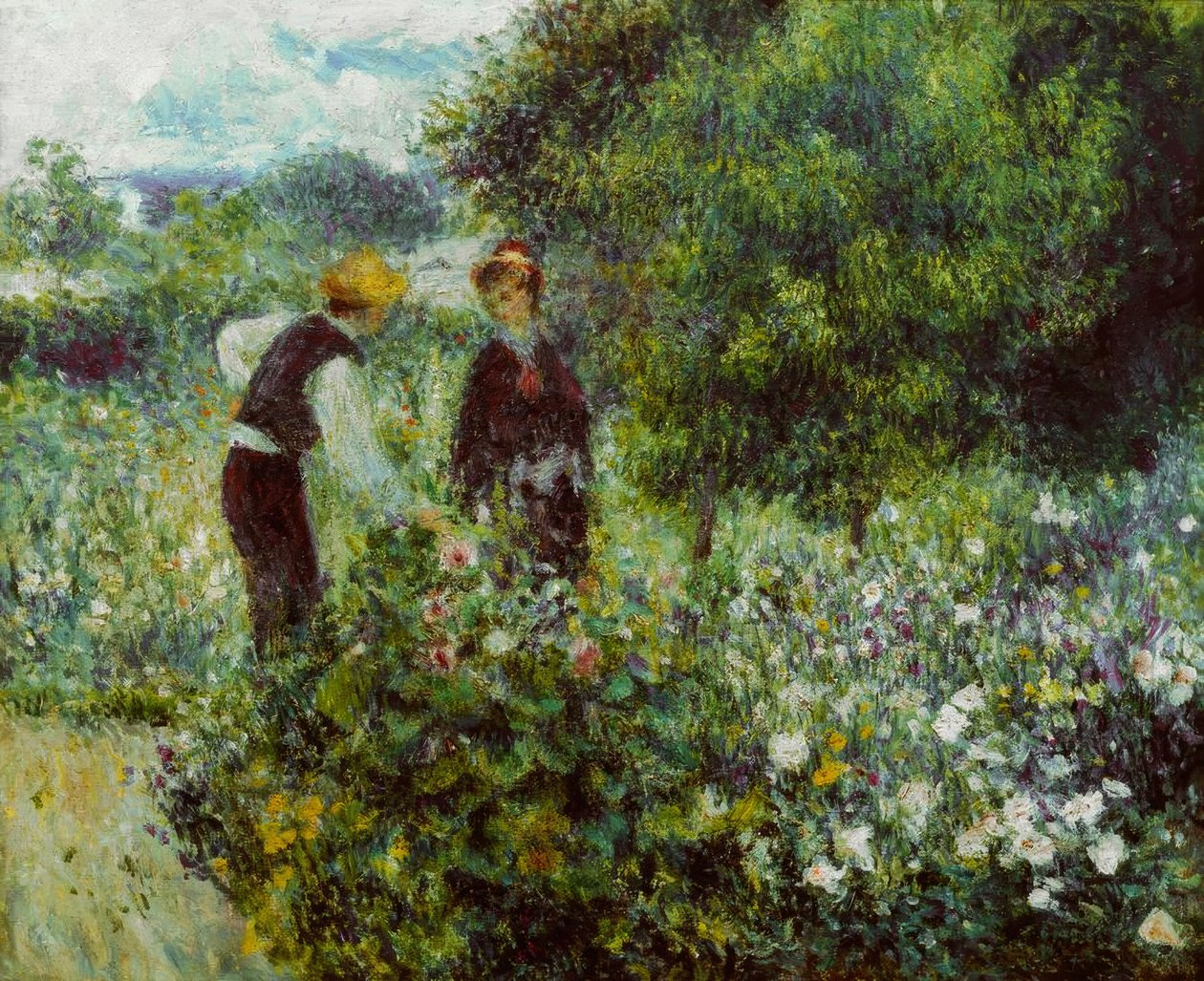 Sbírání květin od Pierre Auguste Renoir