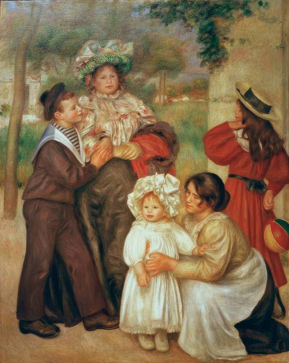 Umělcova rodina od Pierre Auguste Renoir