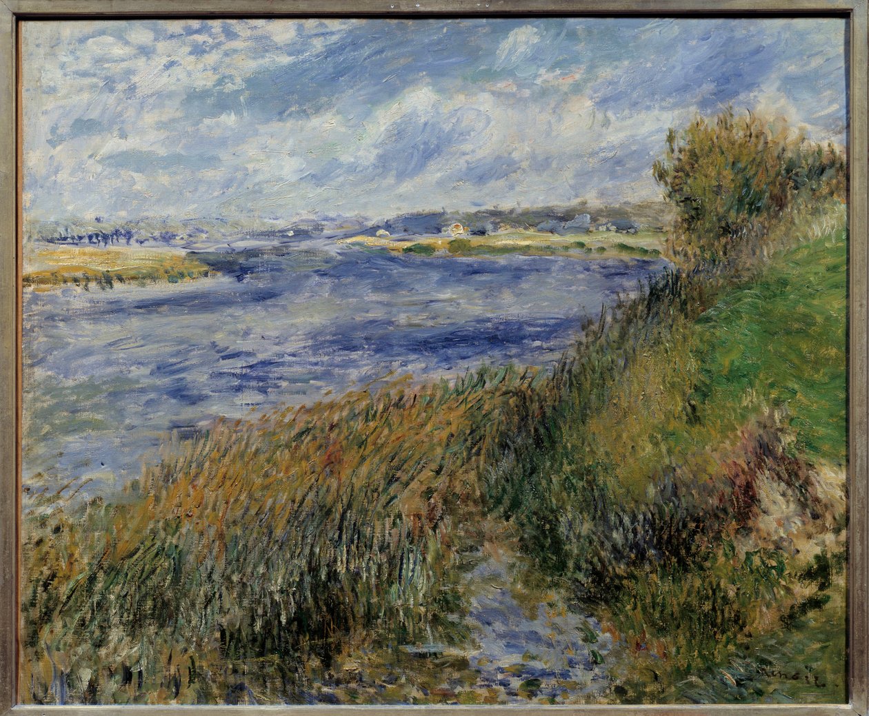 Seina v Champrosay. Obraz Pierra Auguste Renoira (1841-1919) od Pierre Auguste Renoir