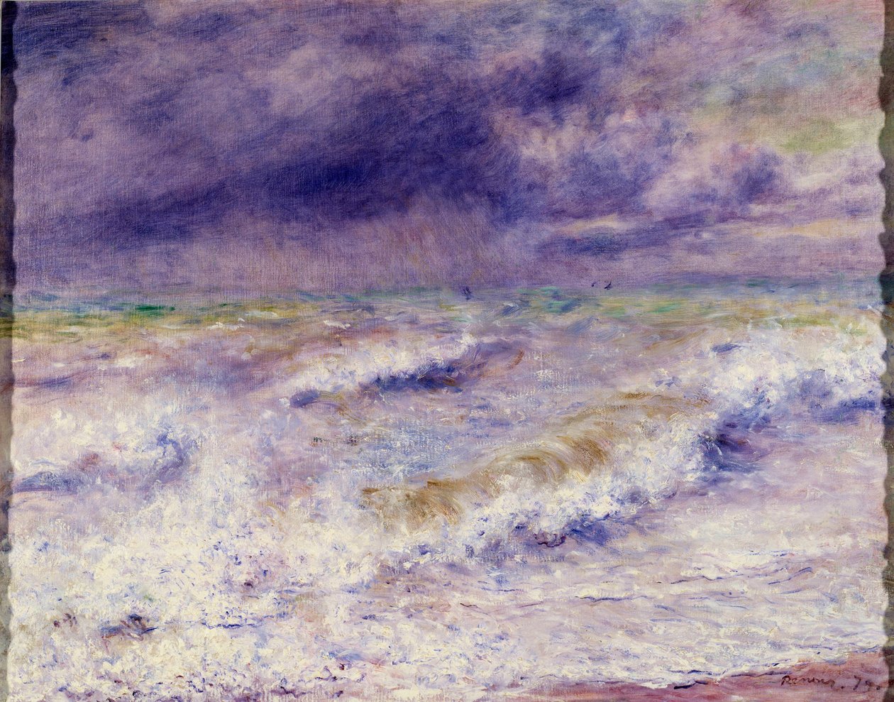 Vlna, obraz Pierre Auguste Renoir od Pierre Auguste Renoir