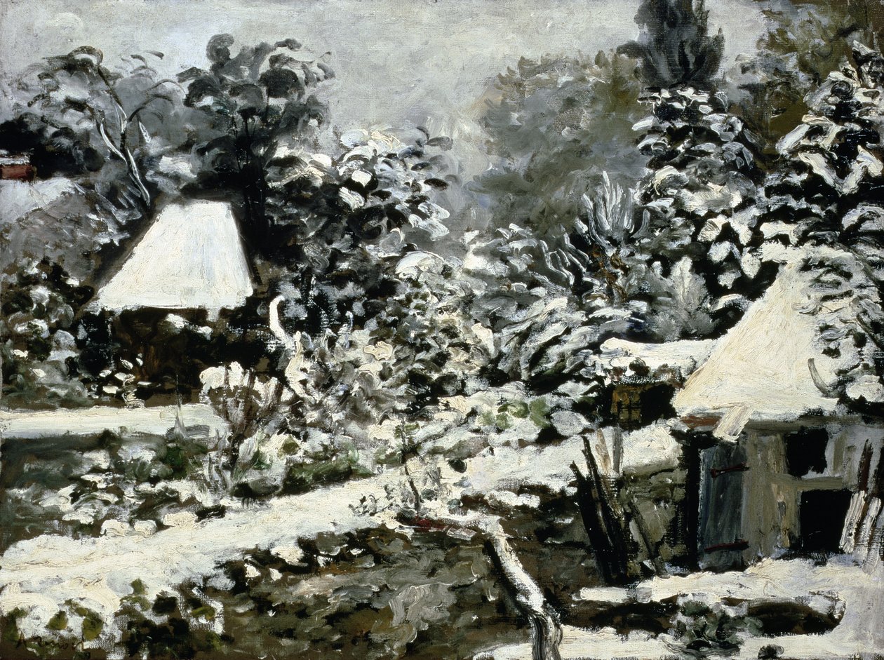 Krajina, sněhový efekt, c.1868 od Pierre Auguste Renoir